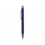 Ручка металлическая soft touch шариковая Tender, темно-синий/серый, фото 2