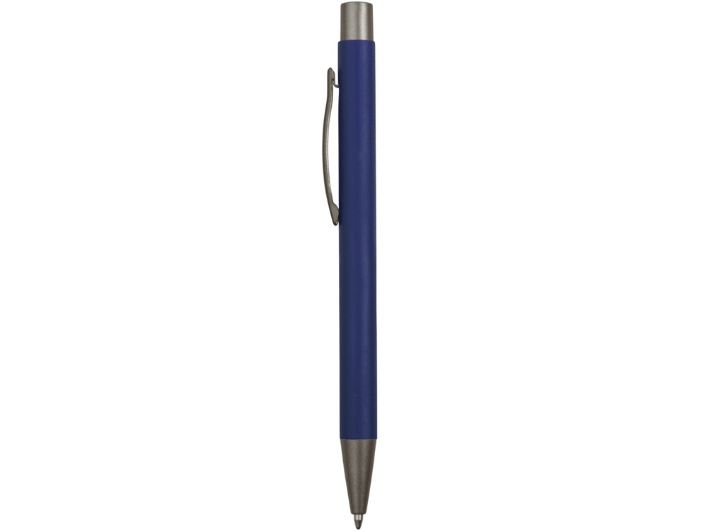 Ручка металлическая soft touch шариковая Tender, темно-синий/серый - купить оптом