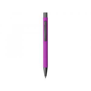 Ручка металлическая soft touch шариковая Tender, фиолетовый/серый - купить оптом