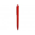 Ручка пластиковая трехгранная шариковая Lateen, красный/белый, фото 3