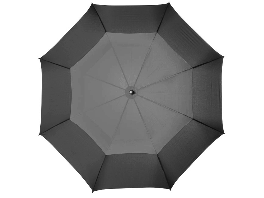 Зонт-трость Glendale 30, черный/серый - купить оптом
