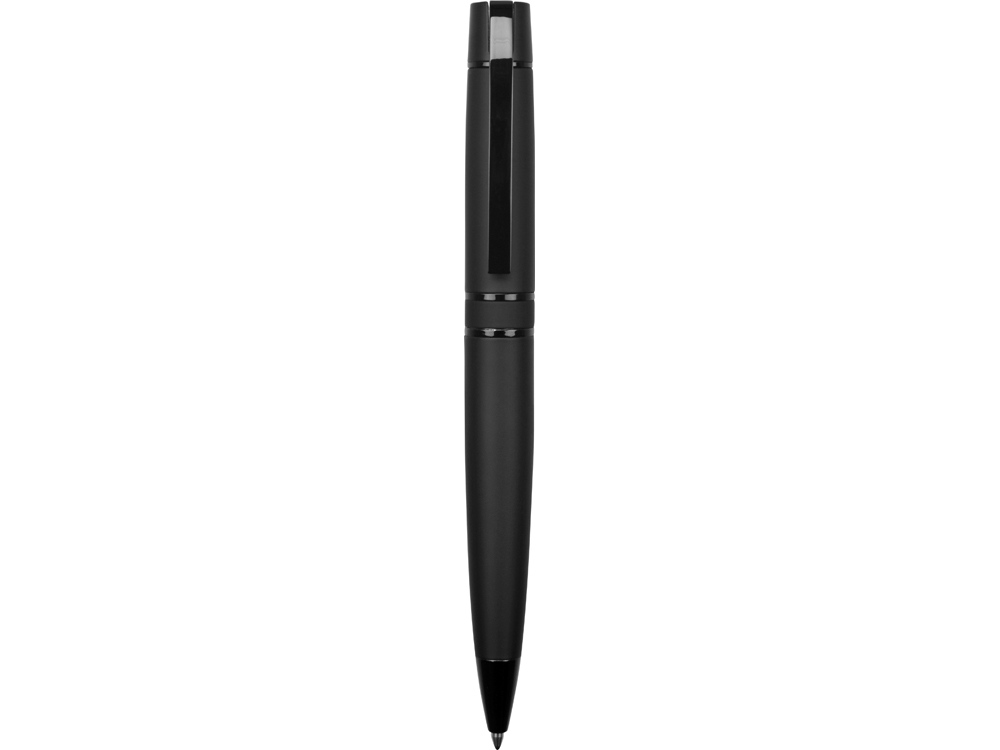 Ручка металлическая шариковая Uma VIP GUM soft-touch с зеркальной гравировкой, черный - купить оптом