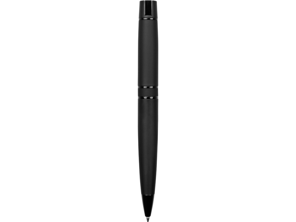 Ручка металлическая шариковая Uma VIP GUM soft-touch с зеркальной гравировкой, черный - купить оптом