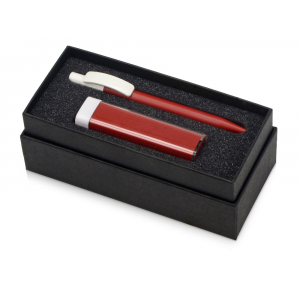 Подарочный набор White top с ручкой и зарядным устройством, красный - купить оптом