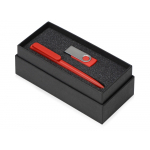 Подарочный набор Qumbo с ручкой и флешкой, красный, фото 1