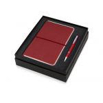 Подарочный набор Silver Sway с ручкой и блокнотом А5, красный, фото 1