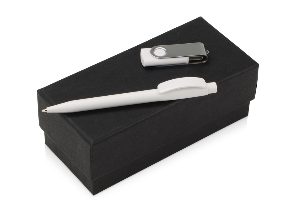 Подарочный набор Uma Memory с ручкой и флешкой, белый - купить оптом