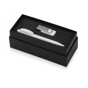 Подарочный набор Uma Memory с ручкой и флешкой, белый - купить оптом