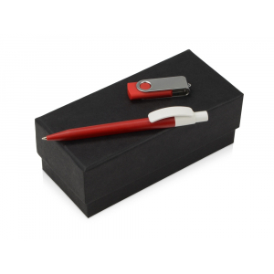 Подарочный набор Uma Memory с ручкой и флешкой, красный - купить оптом