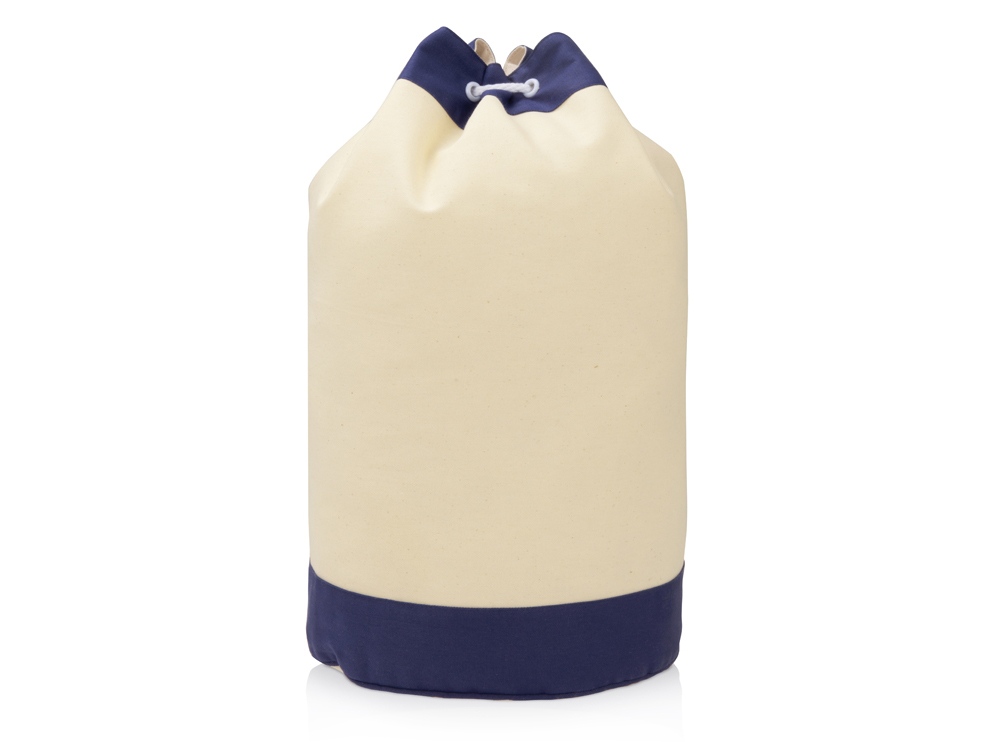 Рюкзак-мешок Indiana хлопковый, 180гр, натуральны/синий - купить оптом