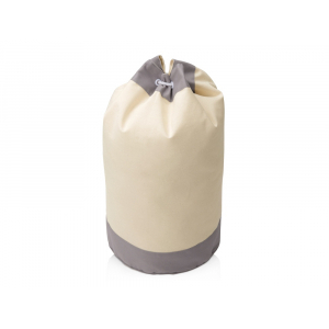 Рюкзак-мешок Indiana хлопковый, 180гр, натуральный/серый - купить оптом