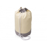 Рюкзак-мешок Indiana хлопковый, 180гр, натуральный/серый, фото 1