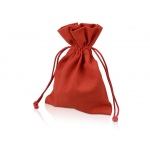 Платок бордовый 520*520 мм в подарочном мешке, фото 2