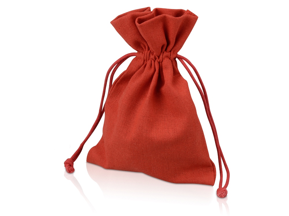 Платок бордовый 520*520 мм в подарочном мешке - купить оптом