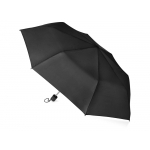 Зонт складной Columbus, механический, 3 сложения, с чехлом, черный, фото 1
