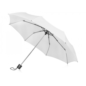 Зонт складной Columbus, механический, 3 сложения, с чехлом, белый - купить оптом