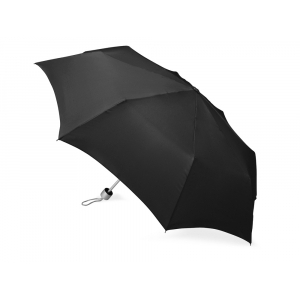 Зонт складной Tempe, механический, 3 сложения, с чехлом, черный - купить оптом
