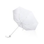 Зонт складной Tempe, механический, 3 сложения, с чехлом, белый, фото 2