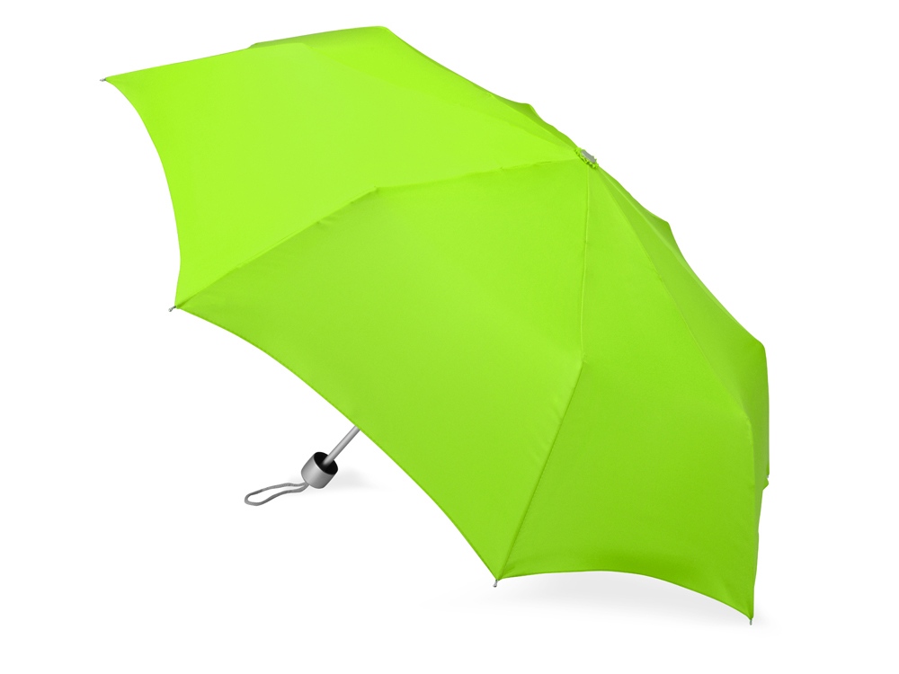 Зонт складной Tempe, механический, 3 сложения, с чехлом, зеленое яблоко - купить оптом