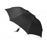 Зонт складной Tulsa, полуавтоматический, 2 сложения, с чехлом, черный, фото 1