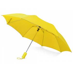 Зонт складной Tulsa, полуавтоматический, 2 сложения, с чехлом, желтый - купить оптом