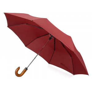 Зонт складной Cary, полуавтоматический, 3 сложения, с чехлом, бордовый - купить оптом