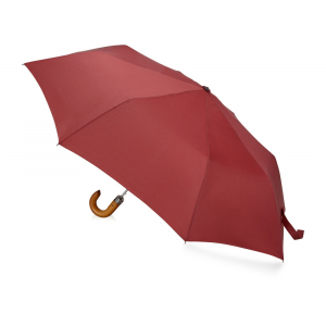 Зонт складной Cary, полуавтоматический, 3 сложения, с чехлом, бордовый - купить оптом