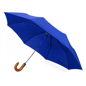 Зонт складной Cary, полуавтоматический, 3 сложения, с чехлом, темно-синий - купить оптом