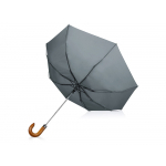 Зонт складной Cary, полуавтоматический, 3 сложения, с чехлом, серый, фото 2