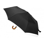 Зонт складной Cary, полуавтоматический, 3 сложения, с чехлом, черный, фото 1