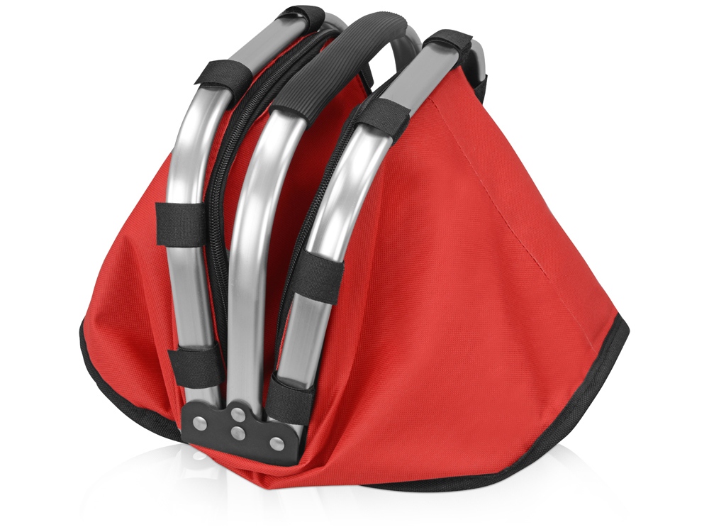 Изотермическая сумка-холодильник FROST складная с алюминиевой рамой, красный - купить оптом