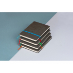 Блокнот Color линованный А5 в твердой обложке с резинкой, серый/синий, фото 4