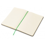 Блокнот Color линованный А5 в твердой обложке с резинкой, серый/зеленое яблоко, фото 1