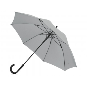 Зонт-трость Bergen, полуавтомат, серый - купить оптом