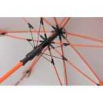 Зонт-трость Silver Color полуавтомат, оранжевый/серебристый, фото 3