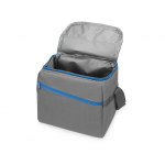 Изотермическая сумка-холодильник Classic c контрастной молнией, серый/голубой, фото 1
