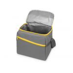 Изотермическая сумка-холодильник Classic c контрастной молнией, серый/желтый, фото 1