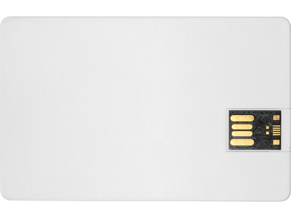 Флеш-карта USB 2.0 16 Gb в виде пластиковой карты Card, белый - купить оптом
