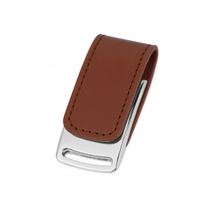 Флеш-карта USB 2.0 16 Gb с магнитным замком Vigo, светло-коричневый/серебристый - купить оптом