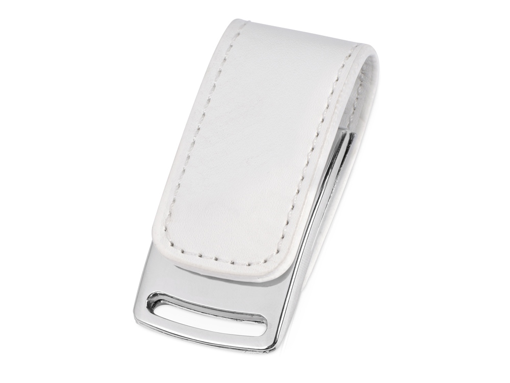 Флеш-карта USB 2.0 16 Gb с магнитным замком Vigo, белый/серебристый - купить оптом