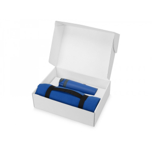 Подарочный набор Cozy с пледом и термокружкой, синий - купить оптом