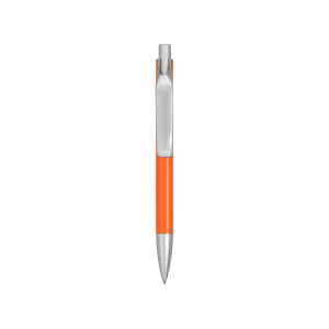 Ручка металлическая шариковая Large, оранжевый/серебристый - купить оптом