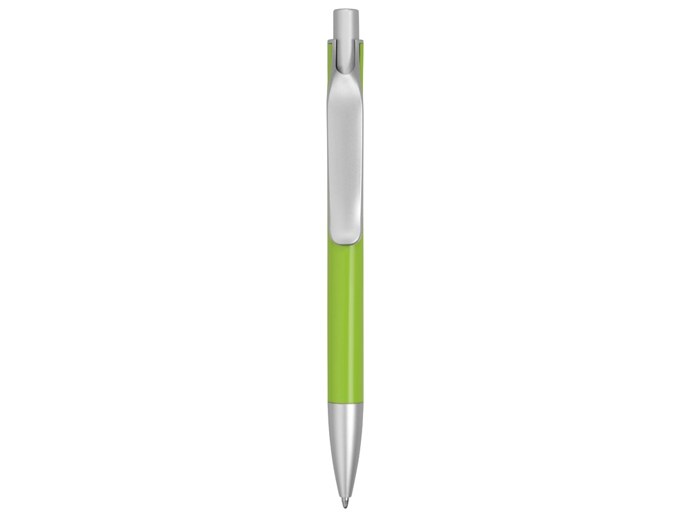 Ручка металлическая шариковая Large, зеленое яблоко/серебристый - купить оптом