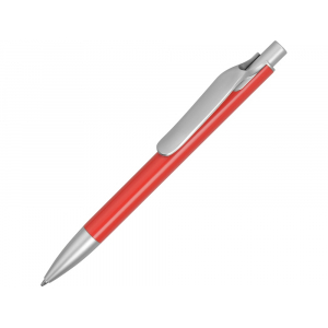 Ручка металлическая шариковая Large, красный/серебристый - купить оптом