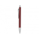 Ручка металлическая шариковая Large, бордовый/серебристый, фото 2