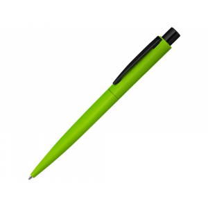 Ручка шариковая металлическая LUMOS M soft-touch, зеленое яблоко/черный - купить оптом