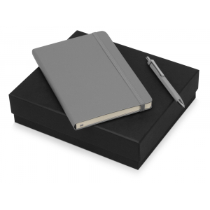 Подарочный набор Moleskine Hemingway с блокнотом А5 и ручкой, серый - купить оптом