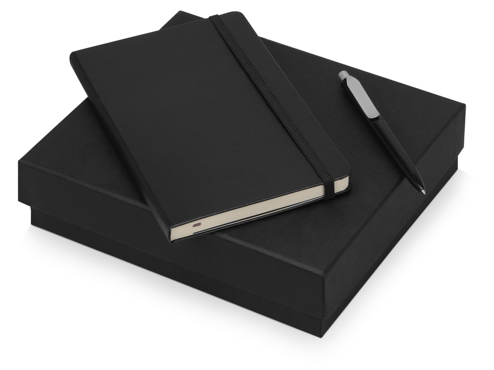 Подарочный набор Moleskine Picasso с блокнотом А5 и ручкой, черный - купить оптом