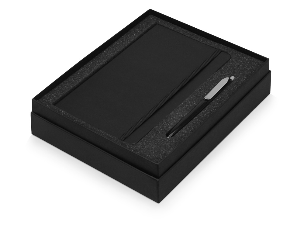 Подарочный набор Moleskine Picasso с блокнотом А5 и ручкой, черный - купить оптом