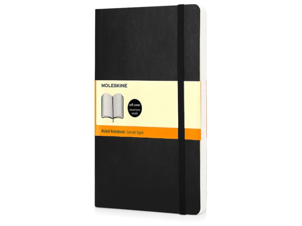 Подарочный набор Moleskine Indiana с блокнотом А5 Soft и ручкой, черный - купить оптом